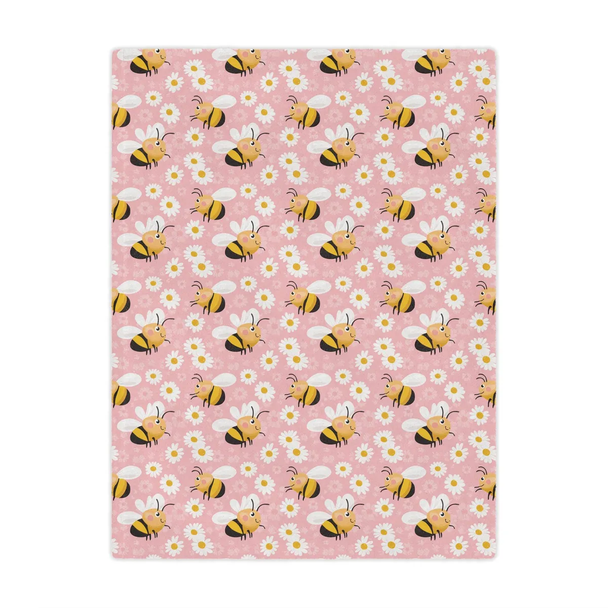 Bees and Daisies Microfiber Blanket — view 2