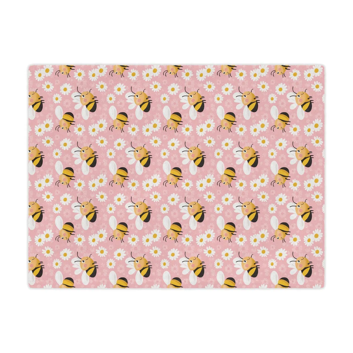 Bees and Daisies Microfiber Blanket — view 3