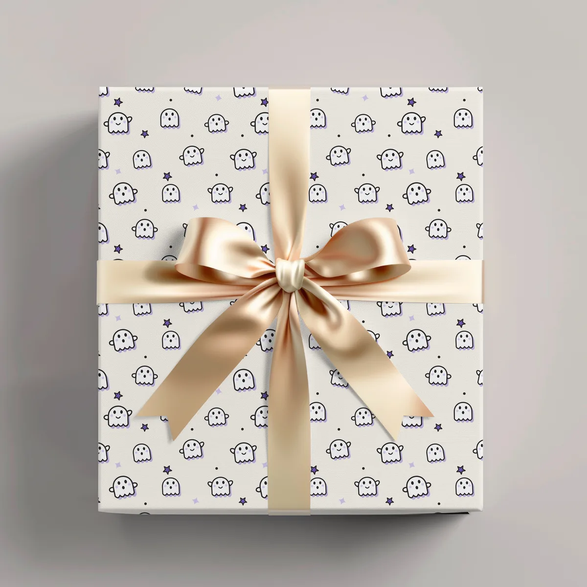 Meet Boo Crew: Friendly Ghost Wrapping Paper for a Spooky-Cute Halloween