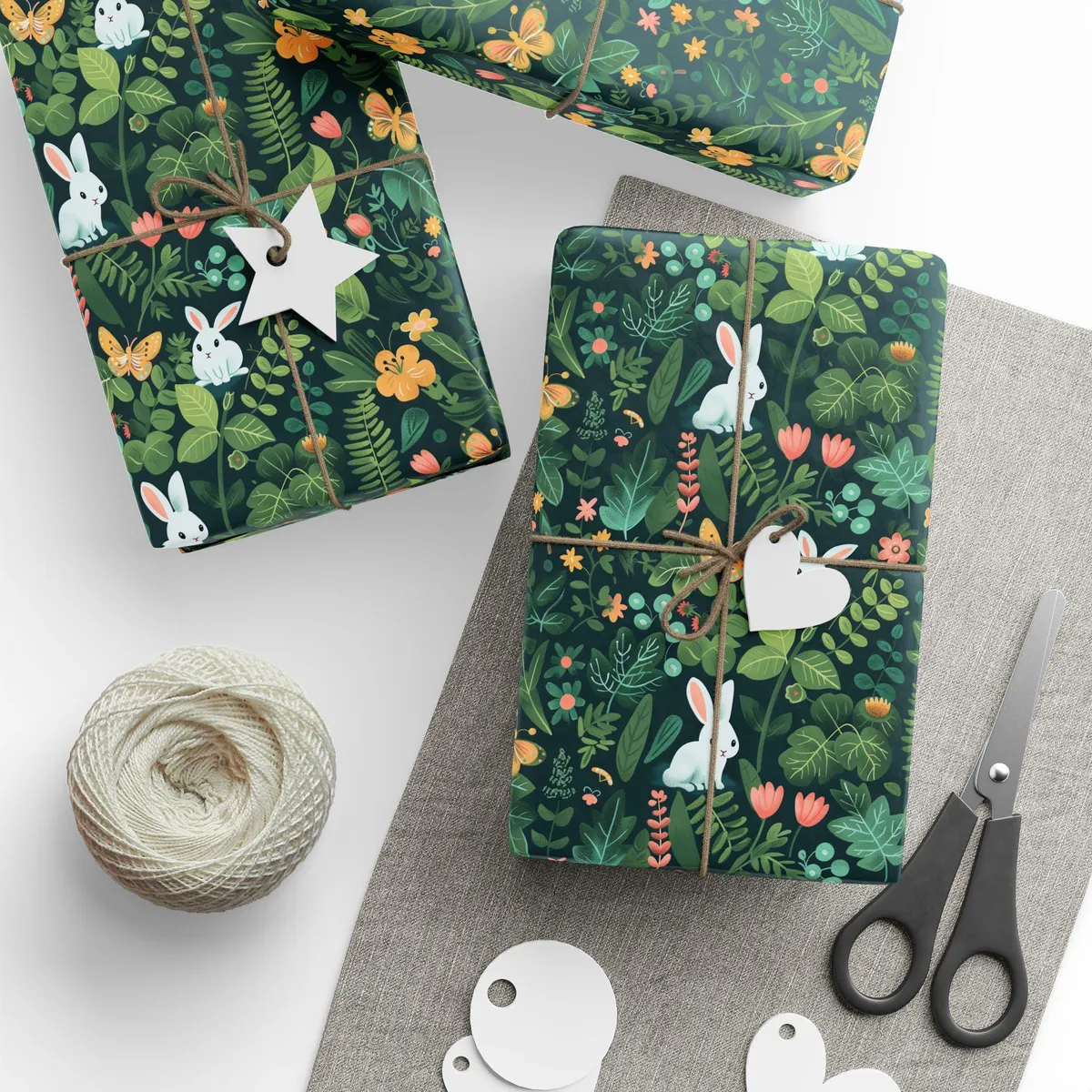 Bunny Forest Wrapping Paper — view 2