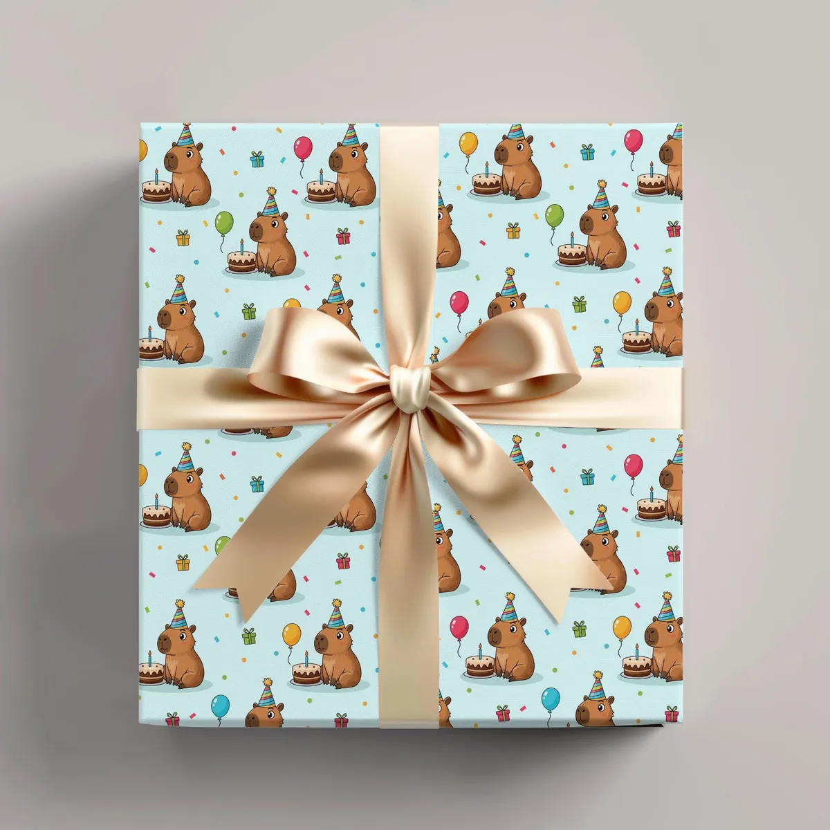 Capibara Birthday Wrapping Papers