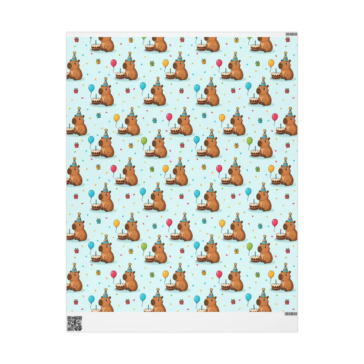 Capibara Birthday Wrapping Papers — view 2