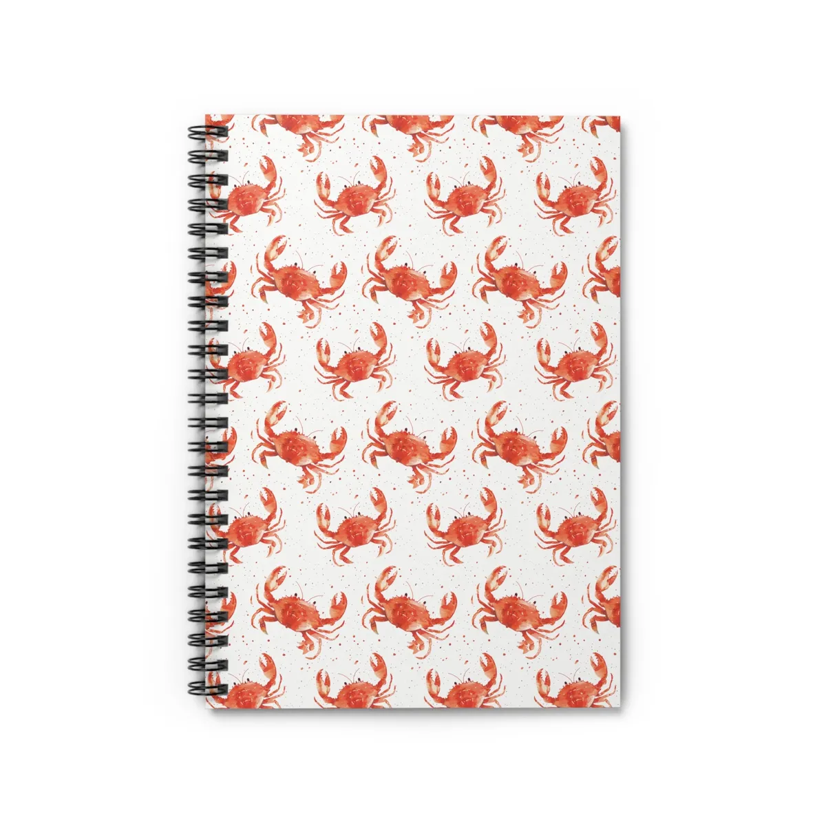 Crab Pattern Spiral Notebook