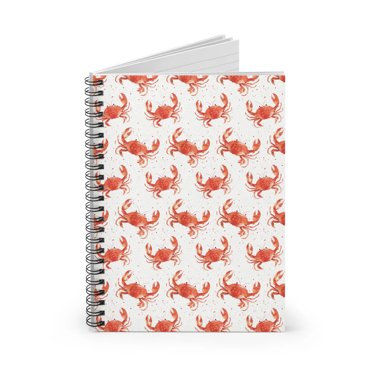 Crab Pattern Spiral Notebook — view 2
