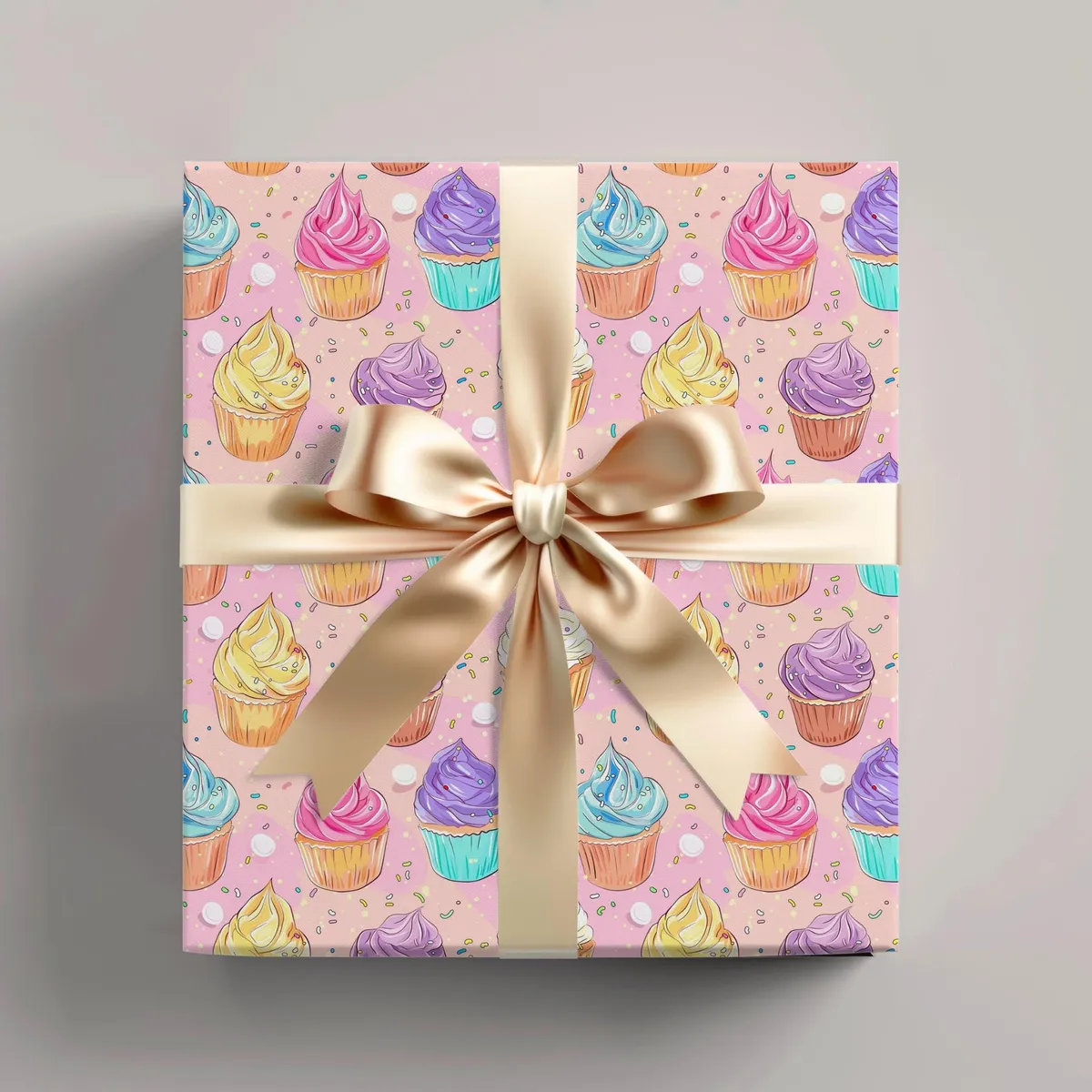 Cupcake Pattern Wrapping Paper