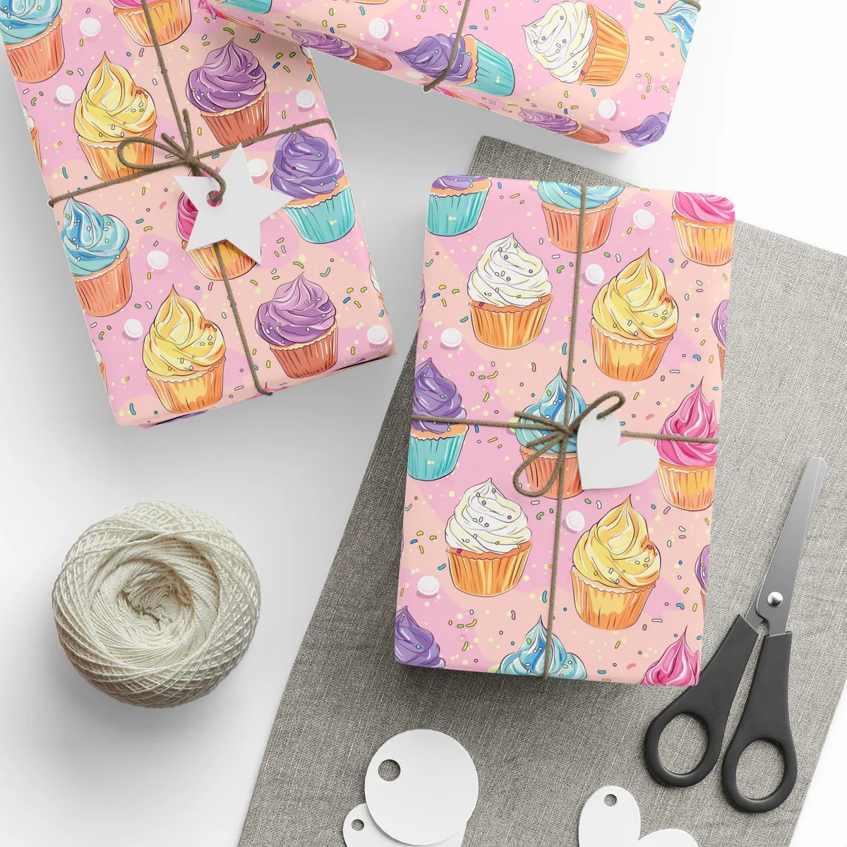 Cupcake Pattern Wrapping Paper — view 2