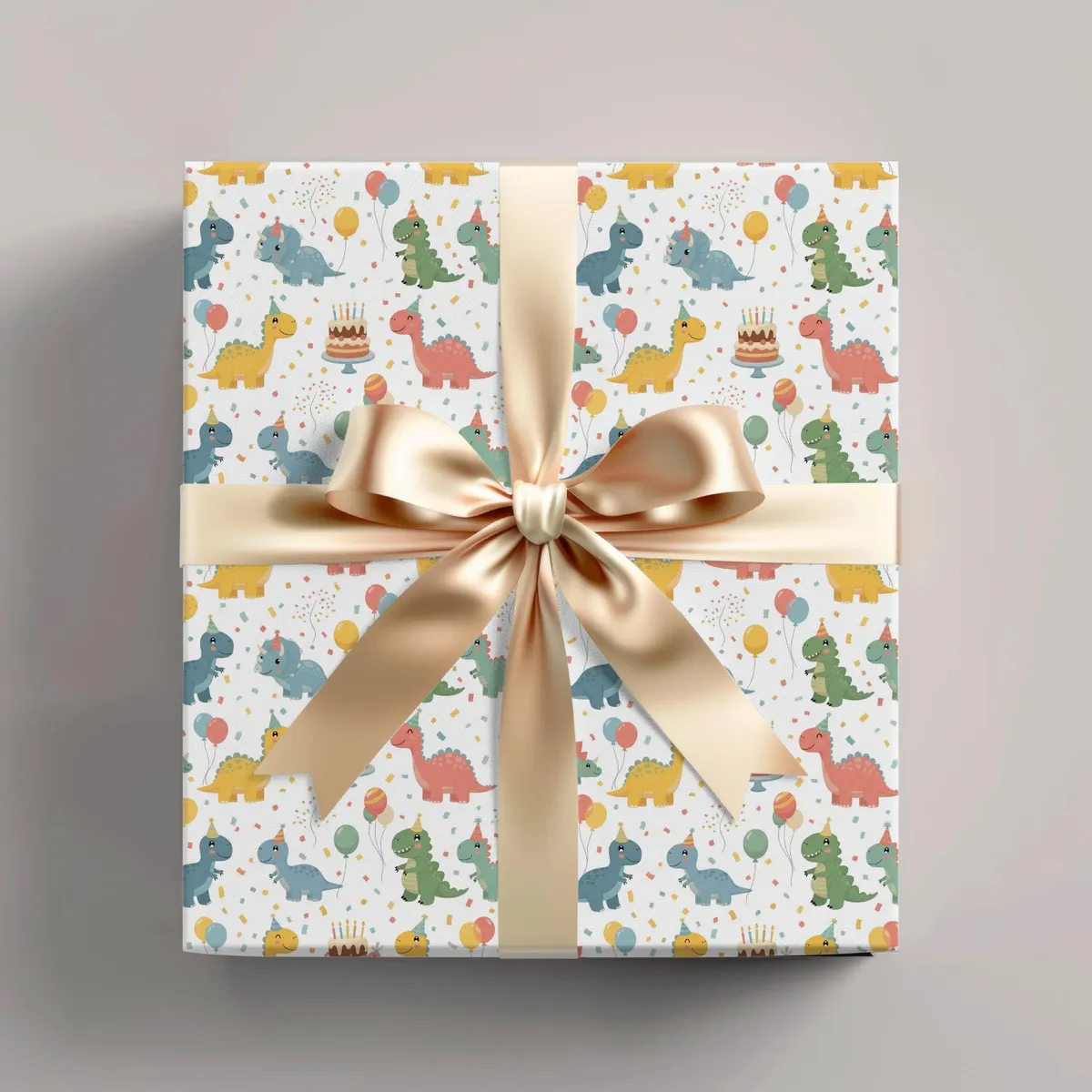 Dino Birthday Wrapping Paper