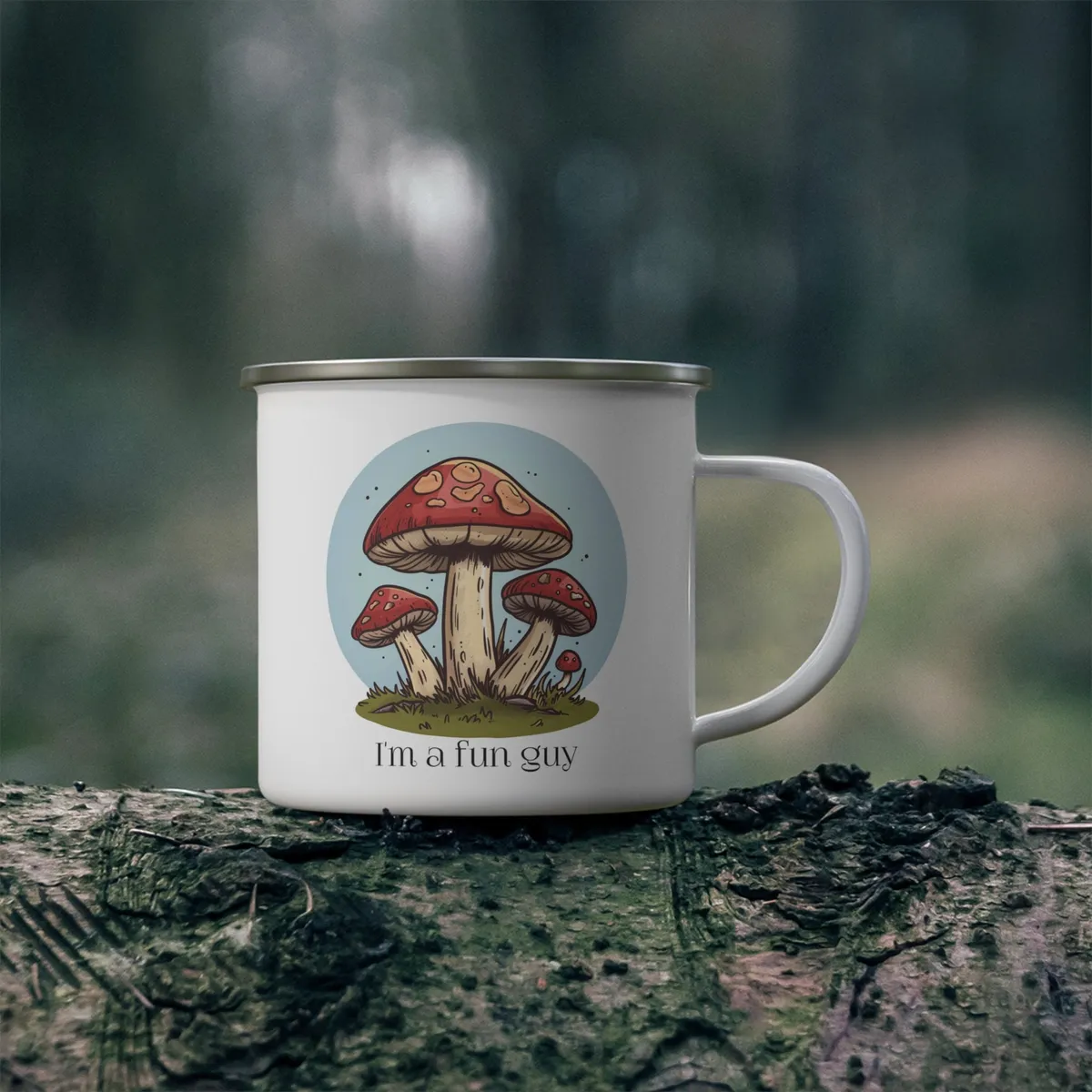 Fun Guy Enamel Camping Mug
