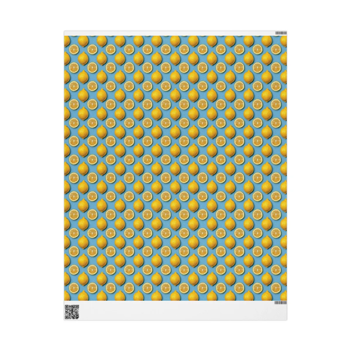 Lemon Print Wrapping Paper — view 3