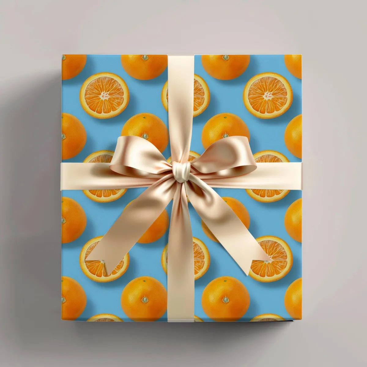 Orange Citrus Wrapping Paper