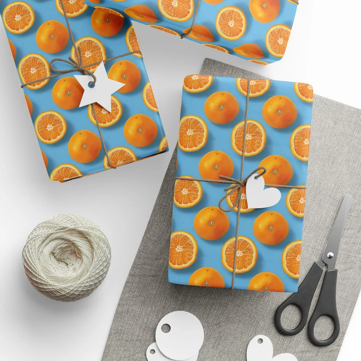 Orange Citrus Wrapping Paper — view 2