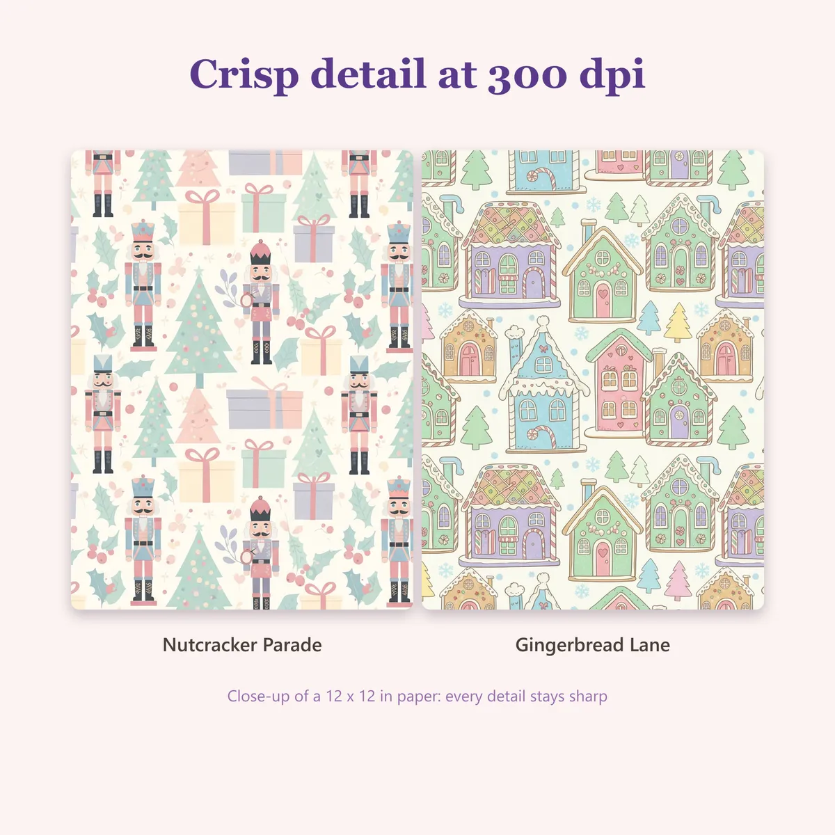 Pastel Christmas Digital Paper Pack — view 3