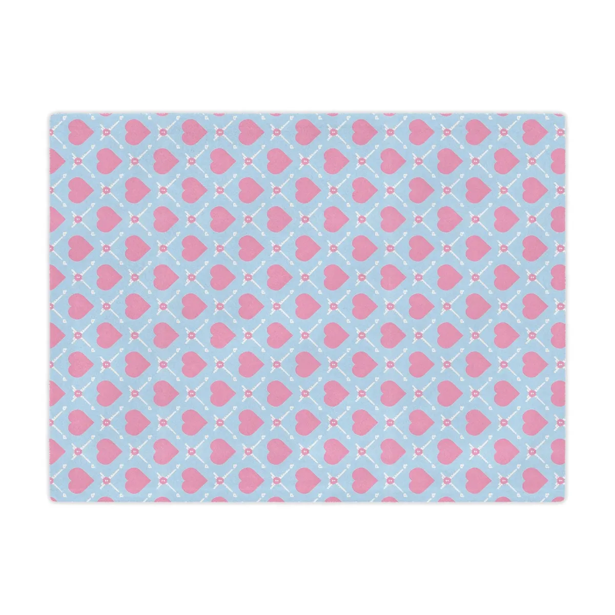 Pastel Hearts Microfiber Blanket — view 3