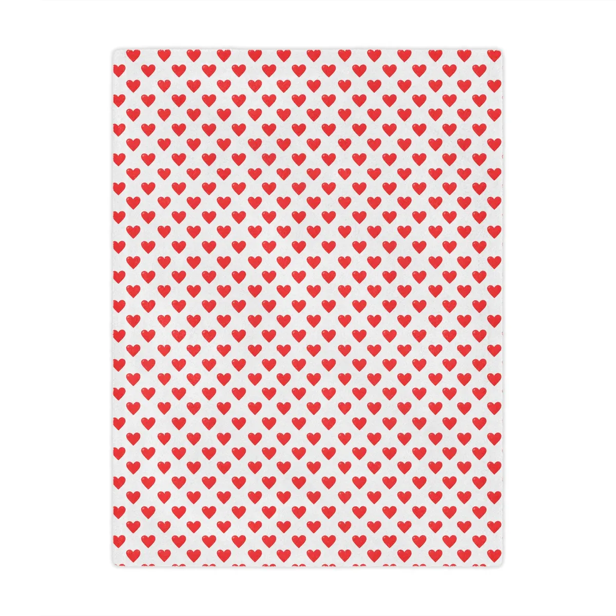 Red Hearts Microfiber Blanket — view 2