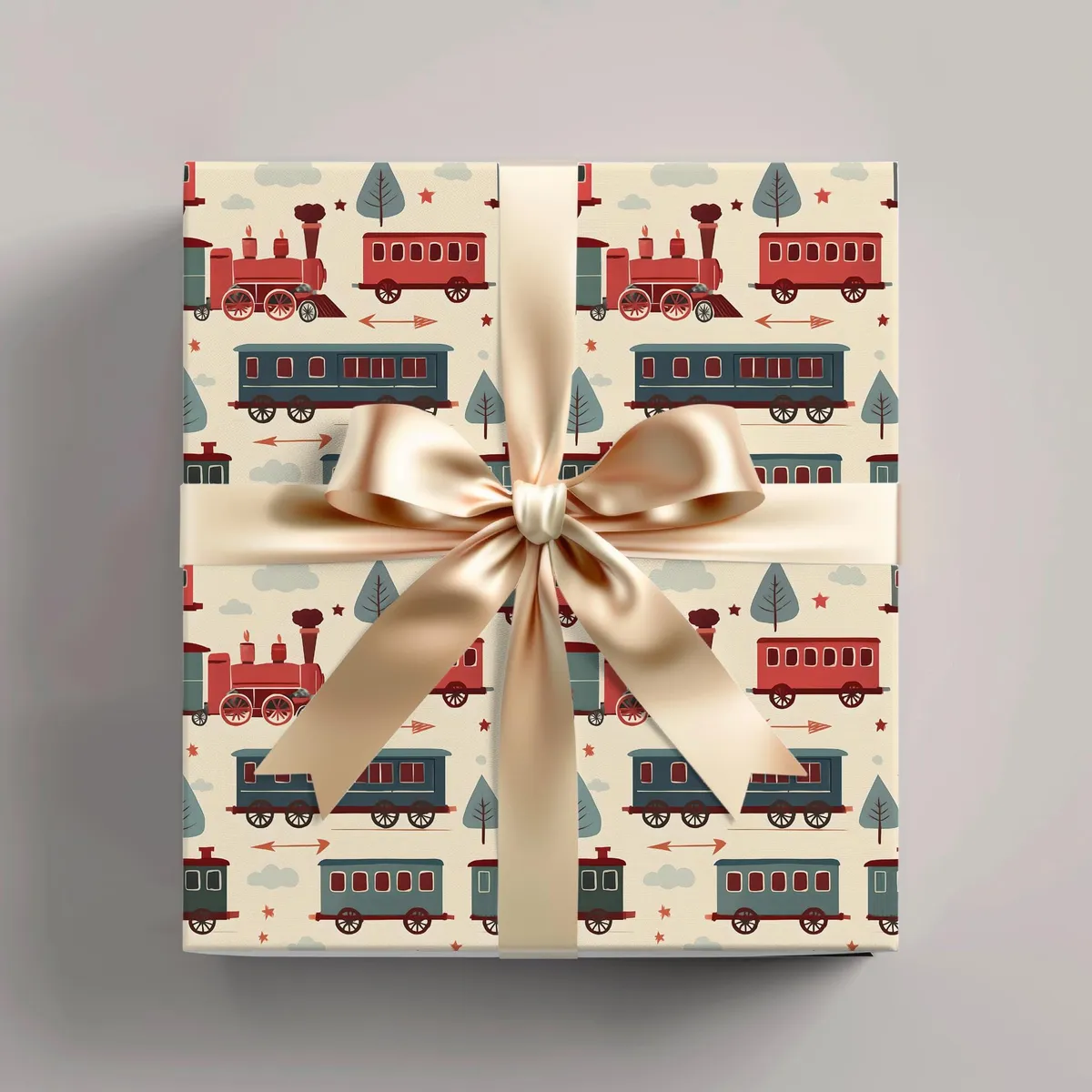 Vintage Train Wrapping Paper